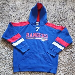 NHL New York Rangers Hoodie Sweatshirt Size L